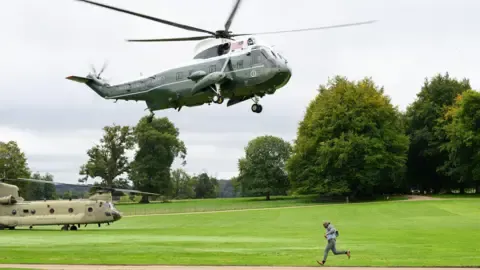 The US President Diverted and Compelled to Change Aircraft On the Way to Stansted